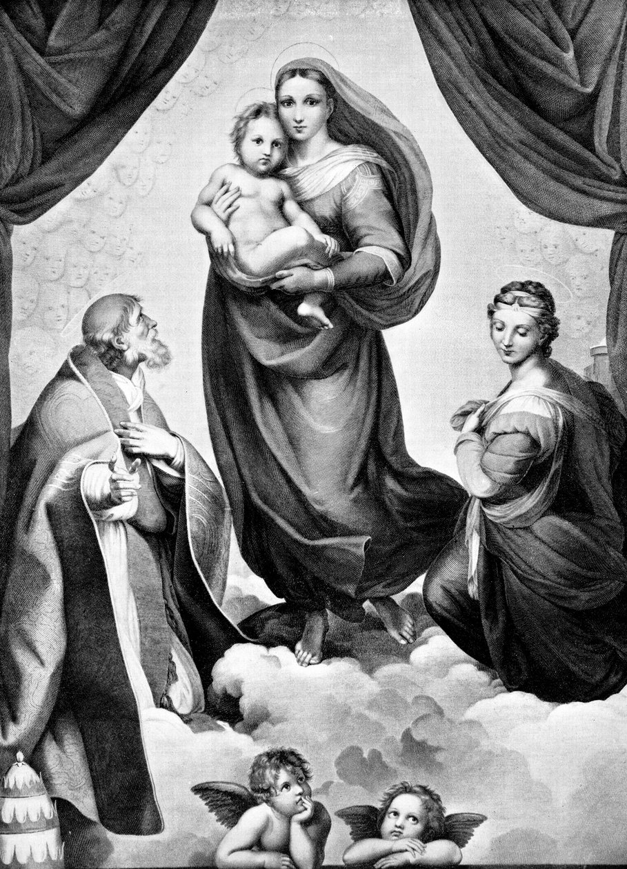 Madonnan i San Sisto, c1512, 1893 av John L. Stoddard