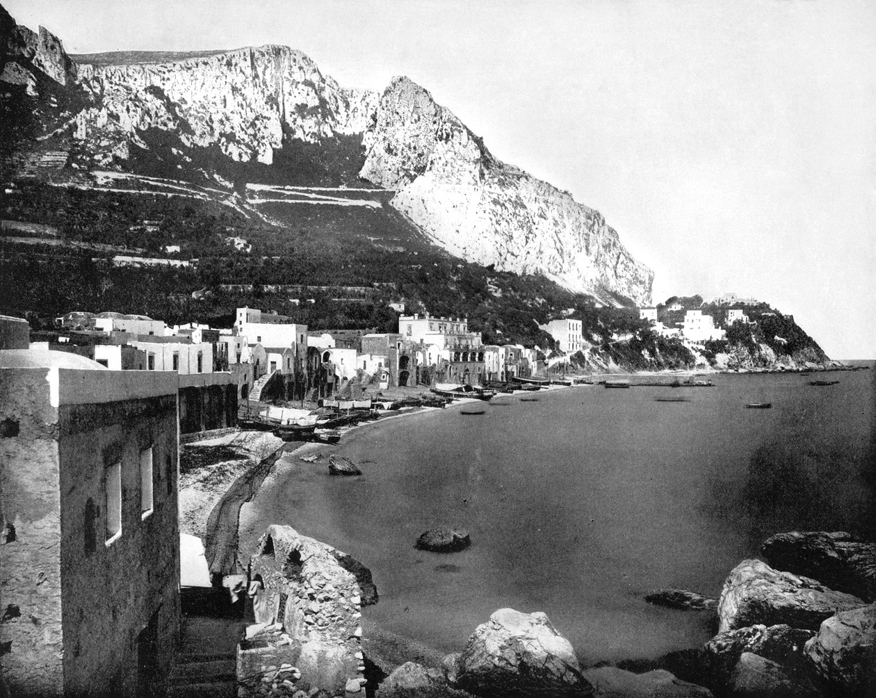 Marinan, Capri, Italien, 1893. av John L. Stoddard