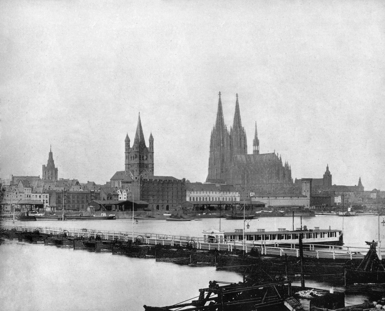 Rhen i Köln, Tyskland, 1893. av John L. Stoddard
