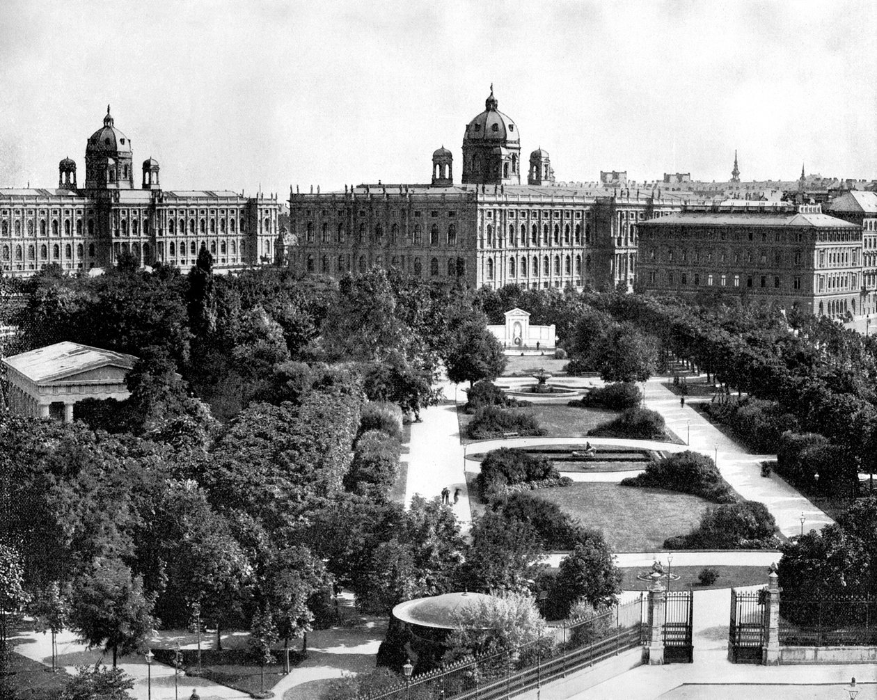 Volksgarten och Theseum, Wien, Österrike, 1893 av John L. Stoddard