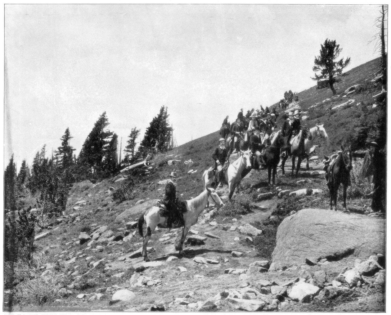 Windy Point, Pikes Peak, Colorado, sent 1800-tal. av John L. Stoddard