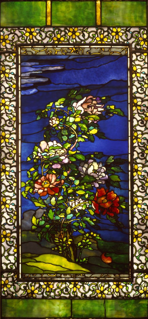 Pioner i vinden med Kakemono-bord av John La Farge