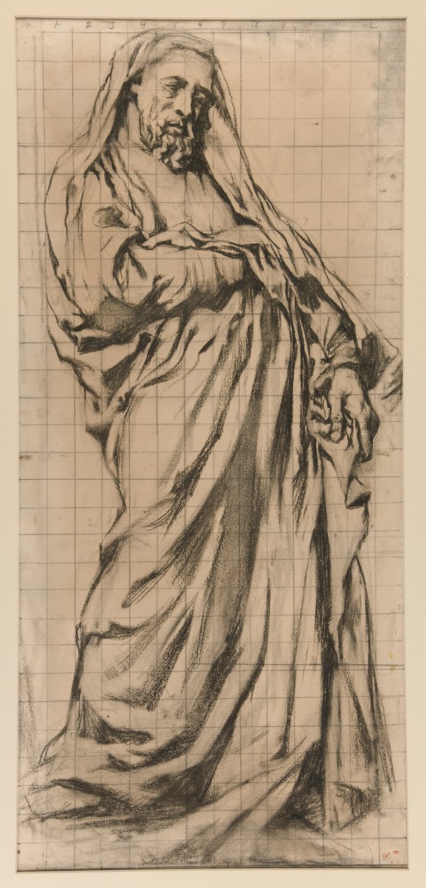 Studie för Trinity Church: Jeremiah av John La Farge