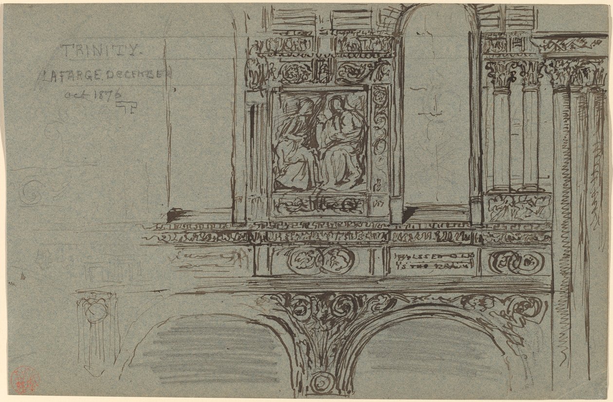 Trinity Church, Boston (skepp) - Mural Study av John La Farge