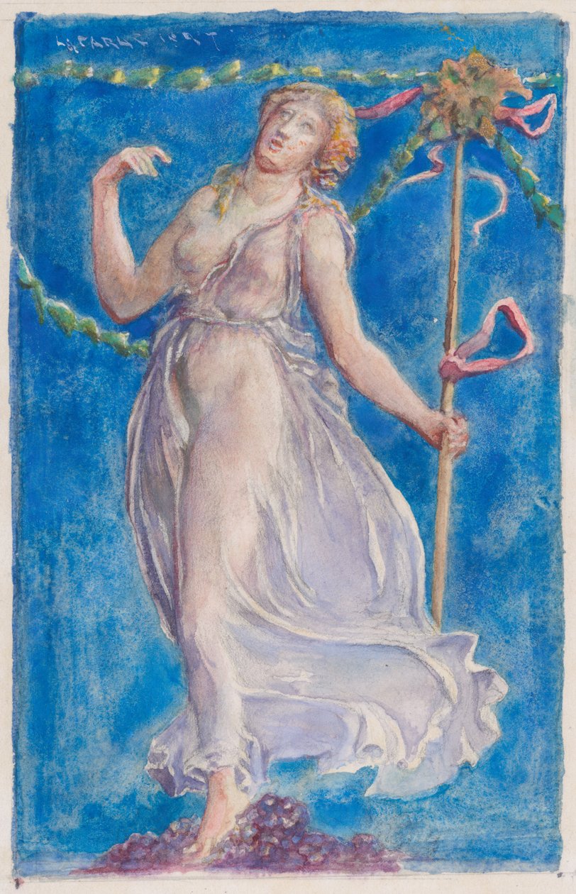 En Bacchante av John La Farge or Lafarge