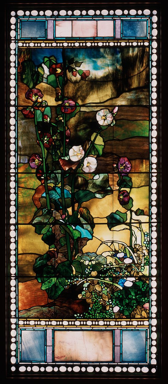 Stockrosor av John La Farge or Lafarge