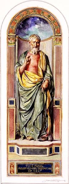 St Paul Preaching, c.1900-05 av John La Farge or Lafarge