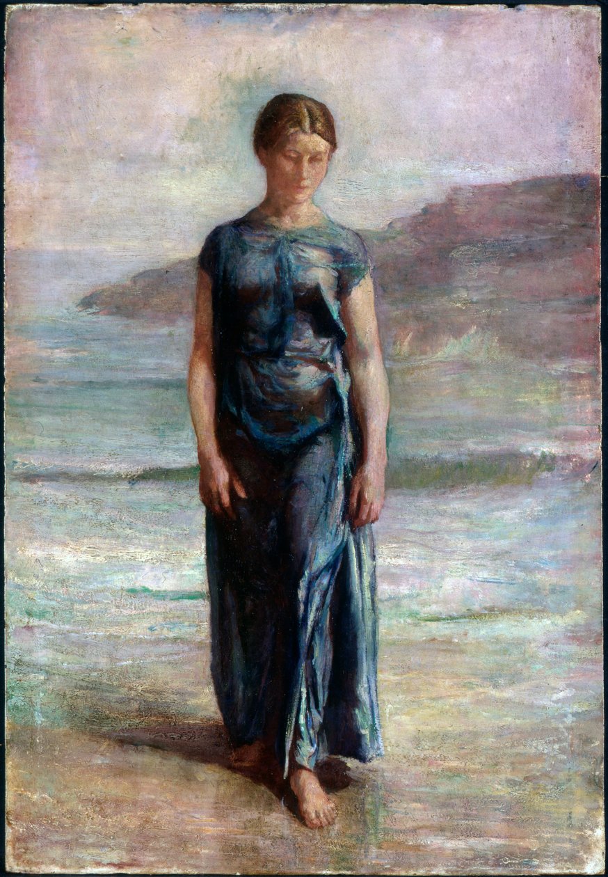 Woman Bathing  av John La Farge or Lafarge
