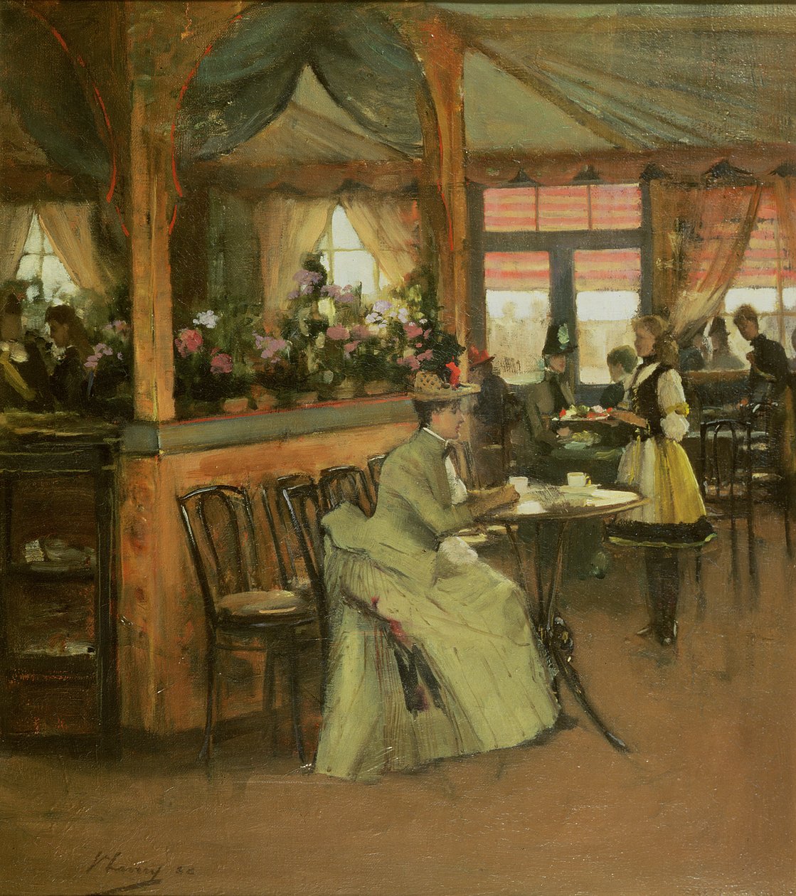 En kopp choklad, 1888 av John Lavery