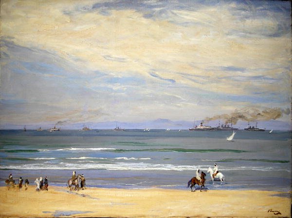 Franska kanonbåtar, Tangier Bay av John Lavery