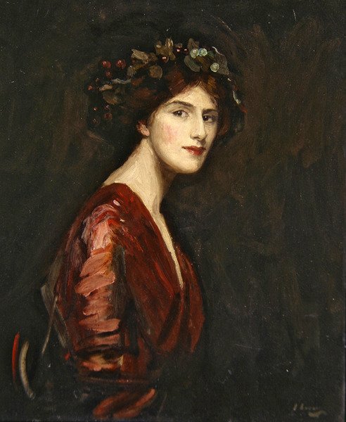 Mrs Ralph Peto som Bacchante av John Lavery
