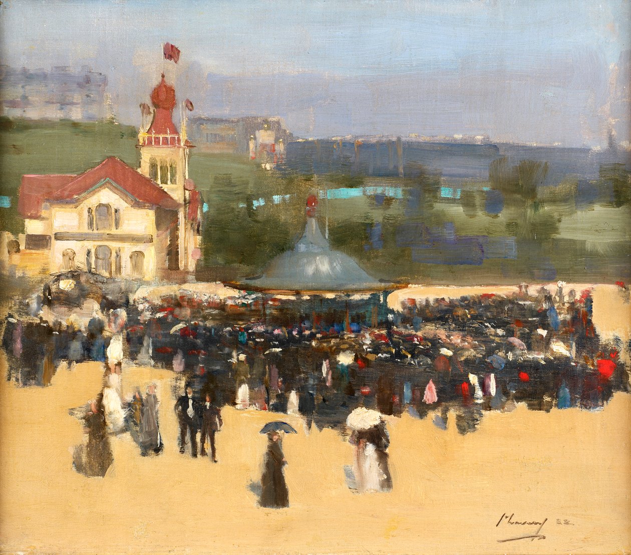 De blå ungrarna, 1888 av John Lavery