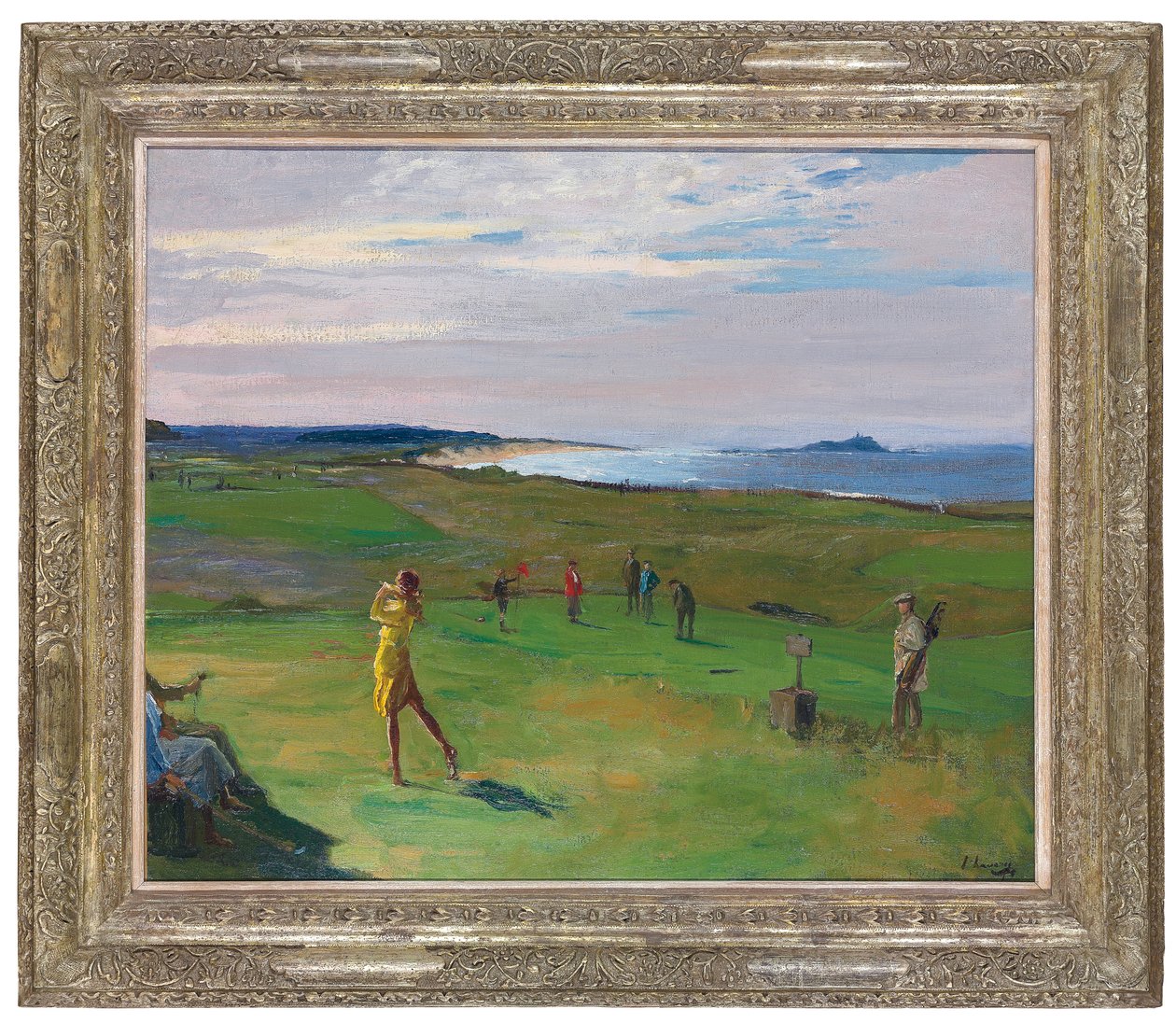 The Golf Course, North Berwick (olja på duk) av John Lavery