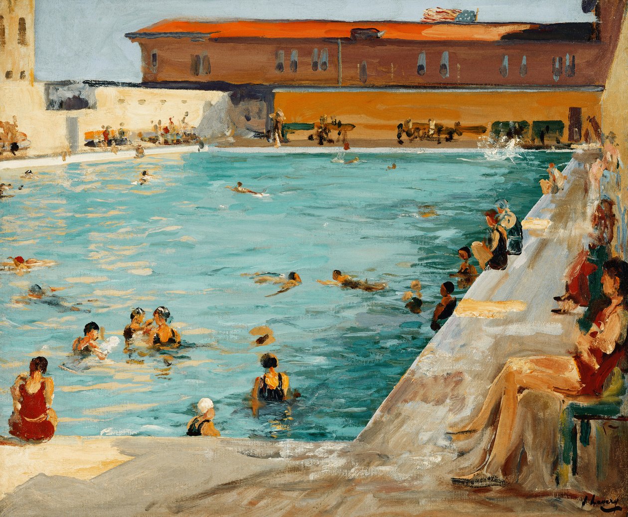 Folkets pool, Palm Beach av John Lavery