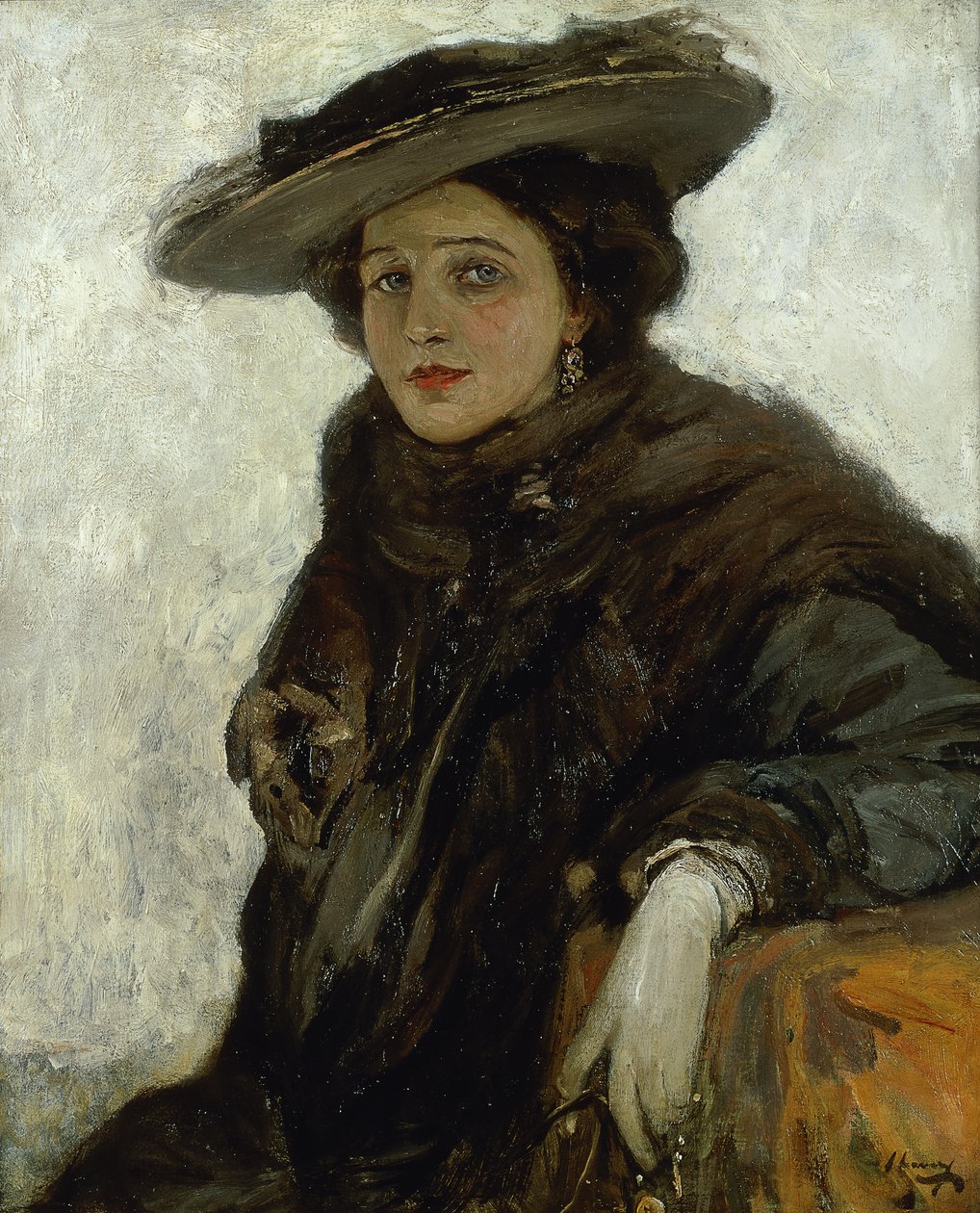 Spanska hatten eller Mrs Gerard Chowne av John Lavery