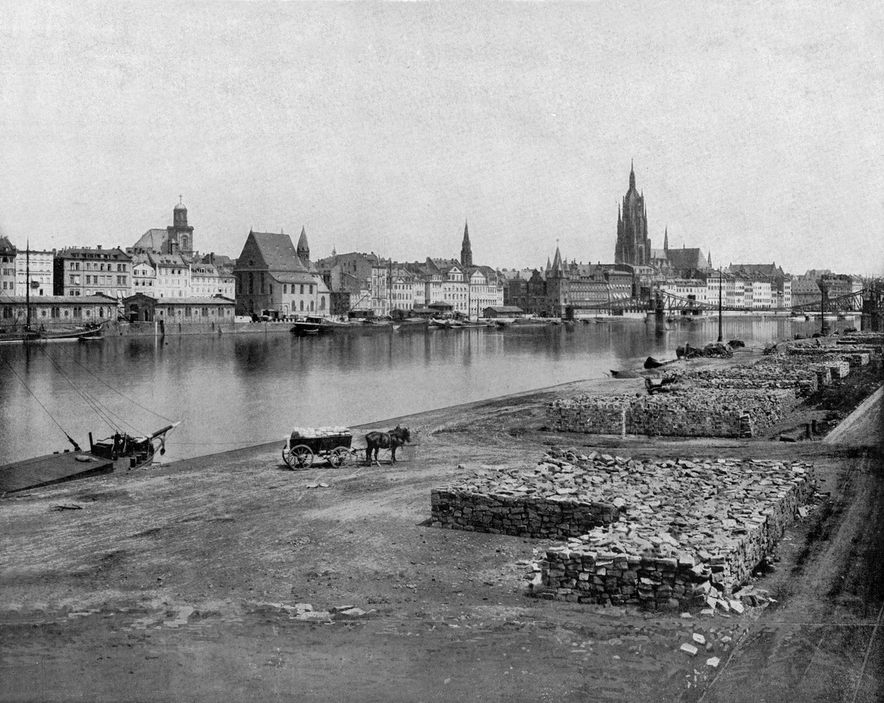 Frankfurt vid Mein i Tyskland, ca. 1900 (s/v foto) av John Lawson Stoddard