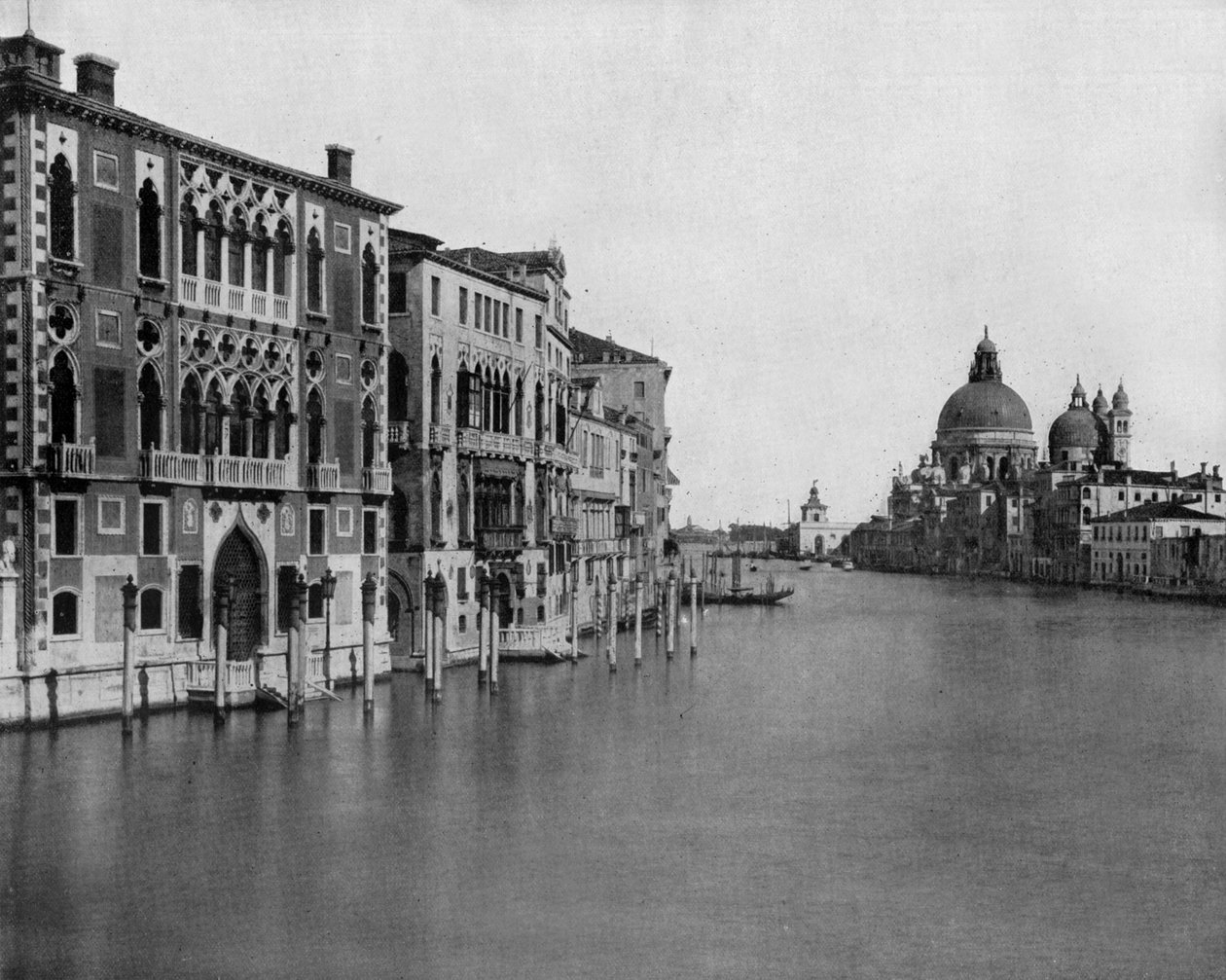 Canal Grande i Venedig (s/v foto) av John Lawson Stoddard