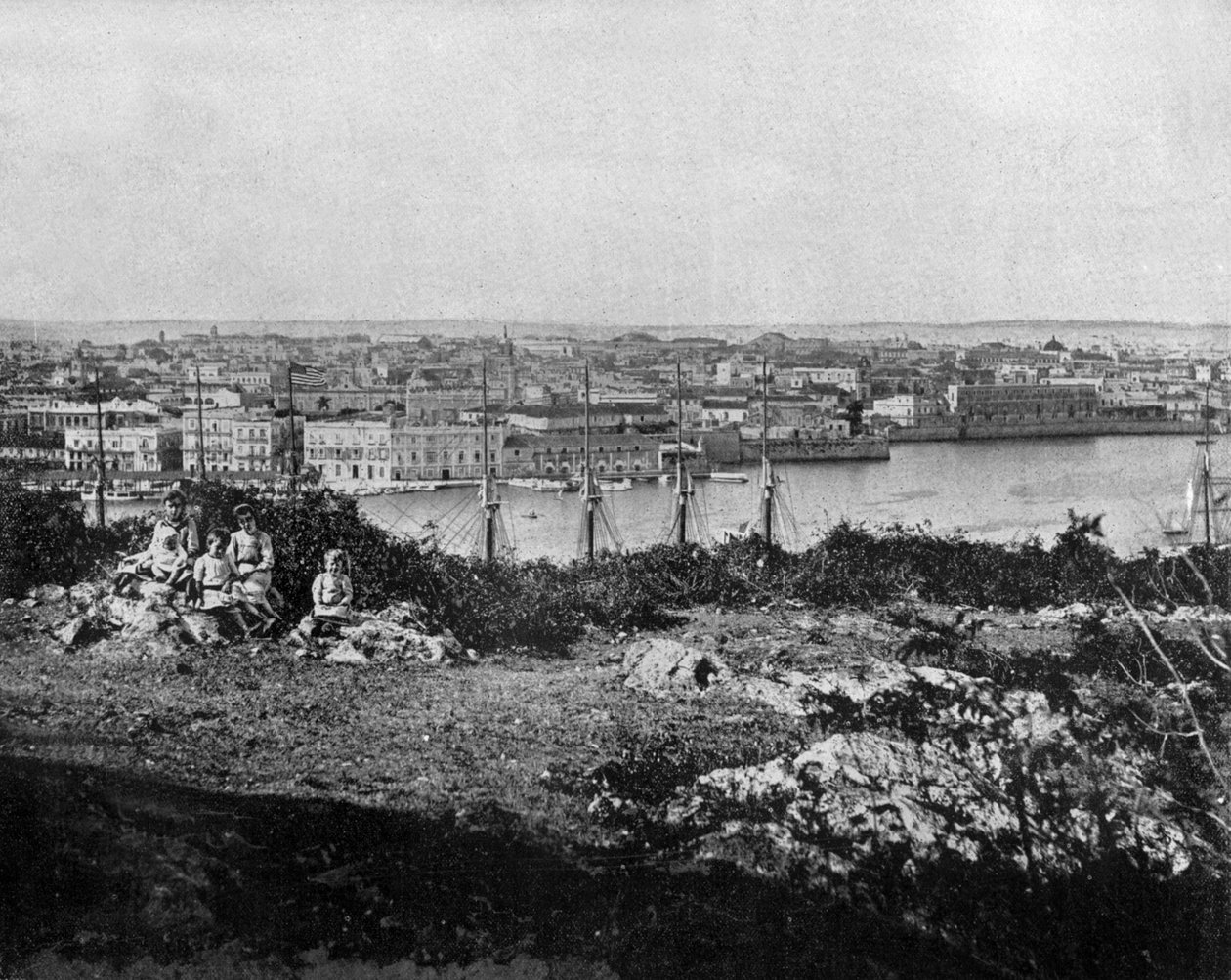 Havanna på Kuba (s/v foto) av John Lawson Stoddard
