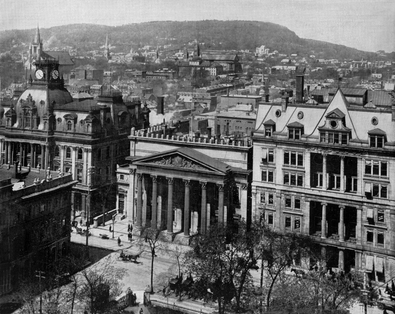 Montreal, Quebec, ca. 1890 (s/v foto) av John Lawson Stoddard