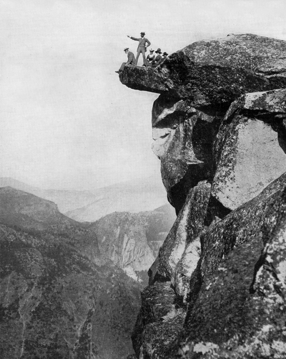 Yosemite valley, Kalifornien, ca. 1890 (s/v foto) av John Lawson Stoddard