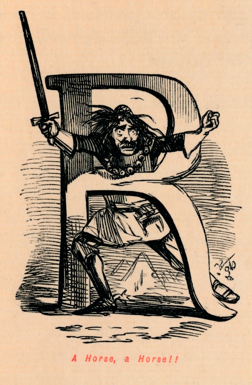 En häst, en häst! !, av John Leech