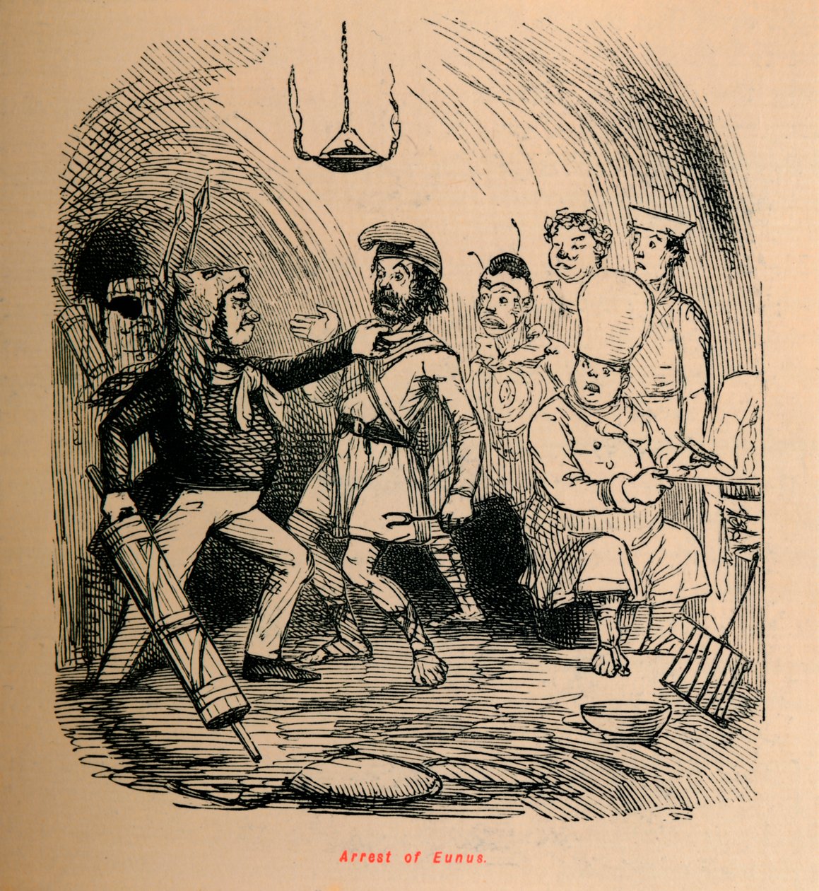 Arrestering av Eunus, 1852 av John Leech