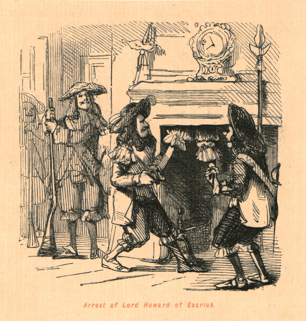 Arrestering av Lord Howard av Escrick, 1897. av John Leech