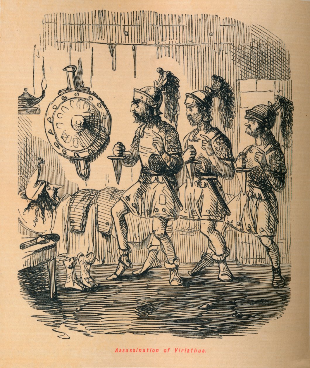 Mordet på Viriathus, 1852 av John Leech