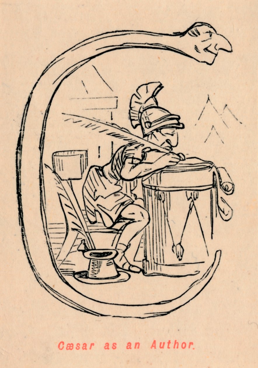 Caesar som författare, 1852 av John Leech