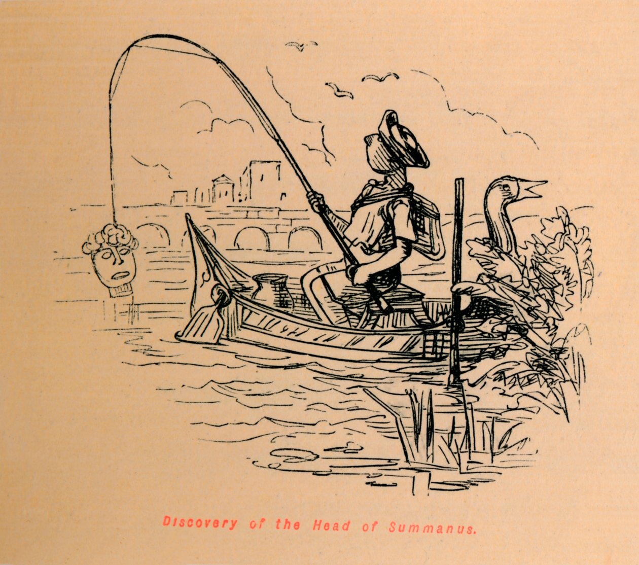 Upptäckten av huvudet av Summanus, 1852 av John Leech
