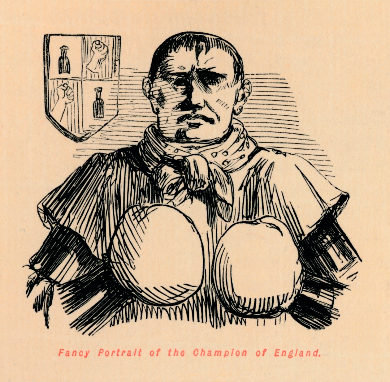 Fancy porträtt av mästaren i England, c1860, c1860 av John Leech