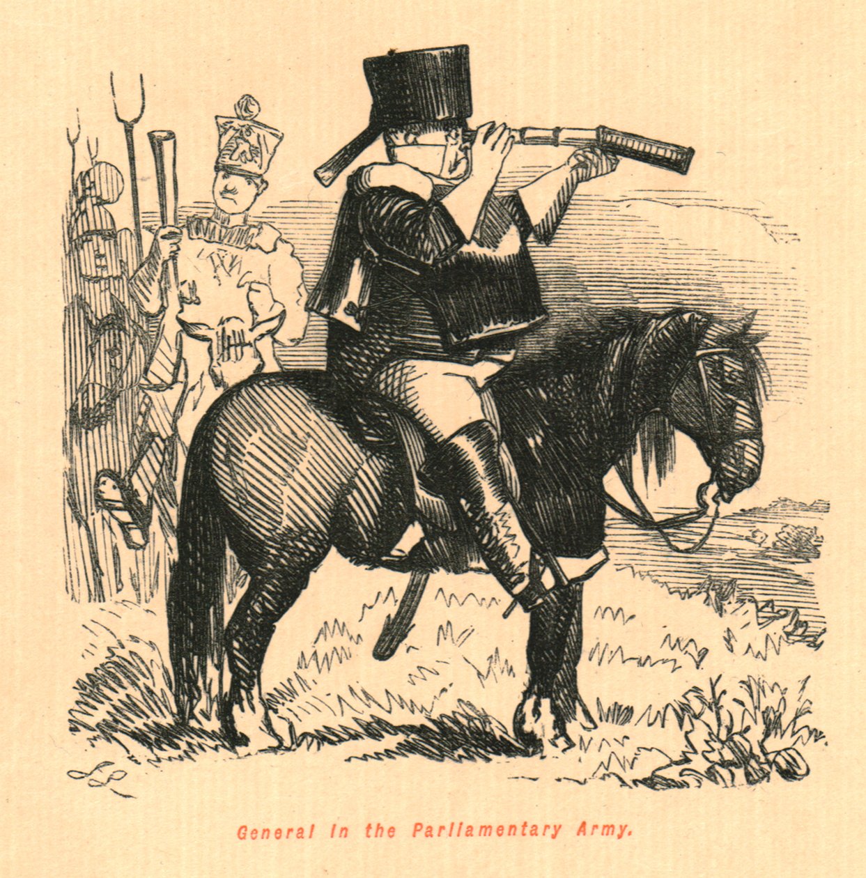 General i den parlamentariska armén, 1897. av John Leech