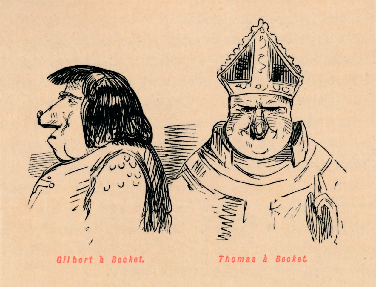 Gilbert a Becket, Thomas a Becket, c1860, c1860 av John Leech