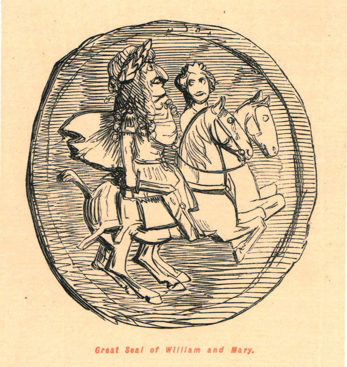 William och Marys stora sigill, 1897. av John Leech