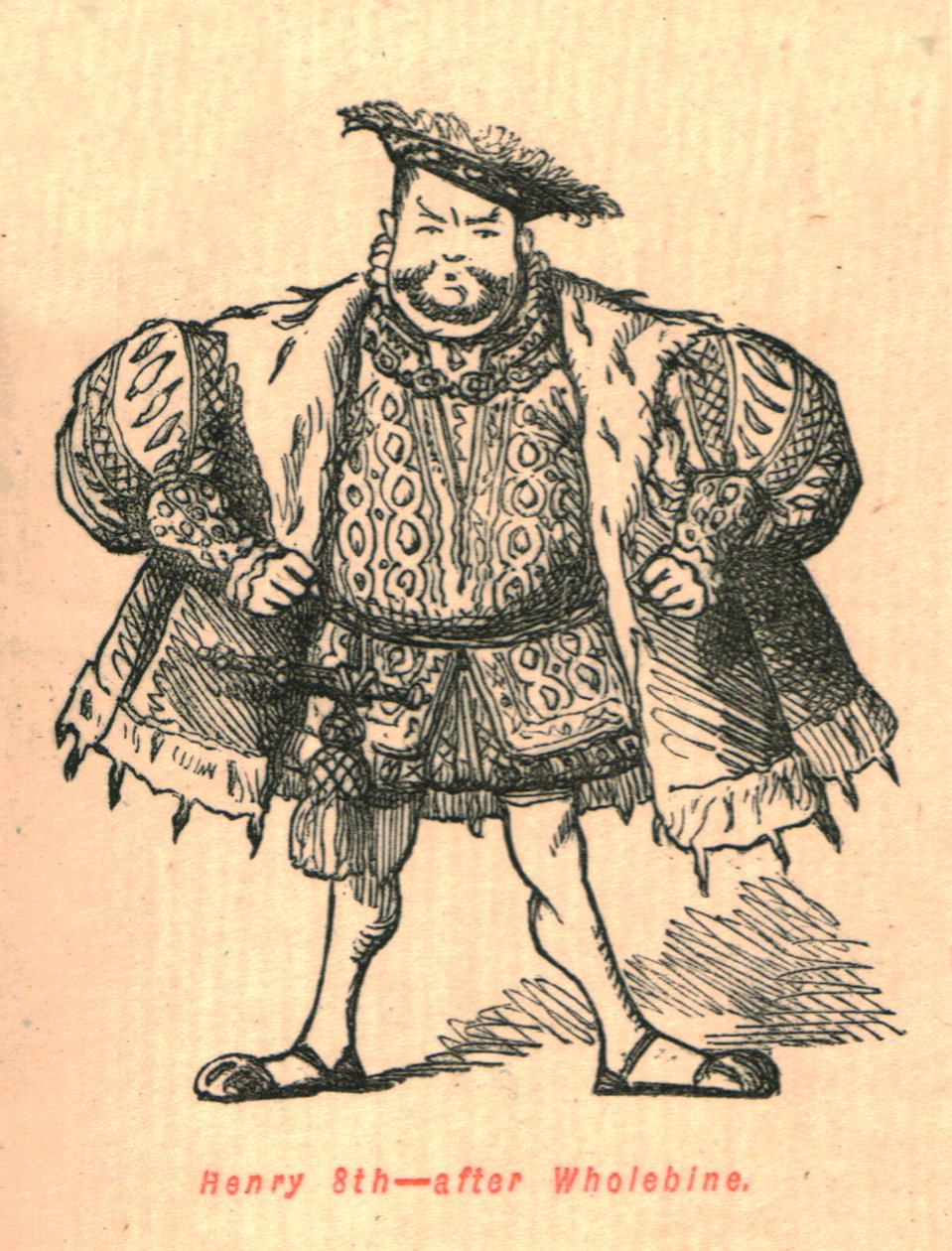 Henrik 8:e - efter Wholebine, 1897. av John Leech