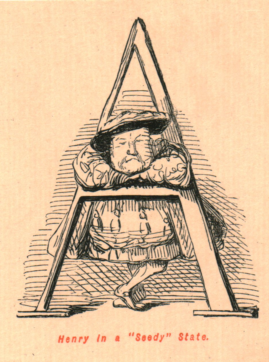 Henry i en förslappad stat, 1897. av John Leech