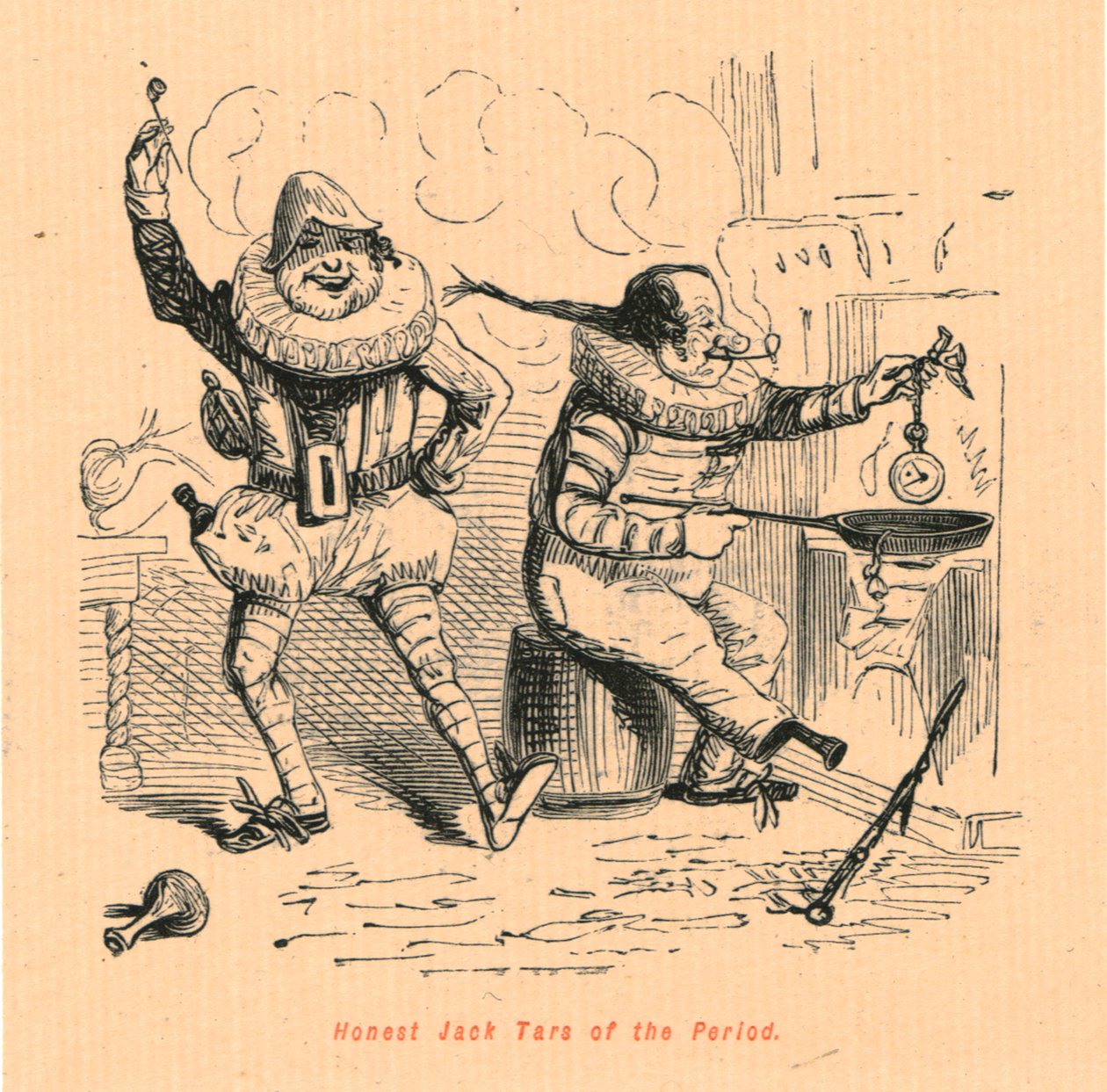 Honest Jack Tars of the Period, 1897. av John Leech