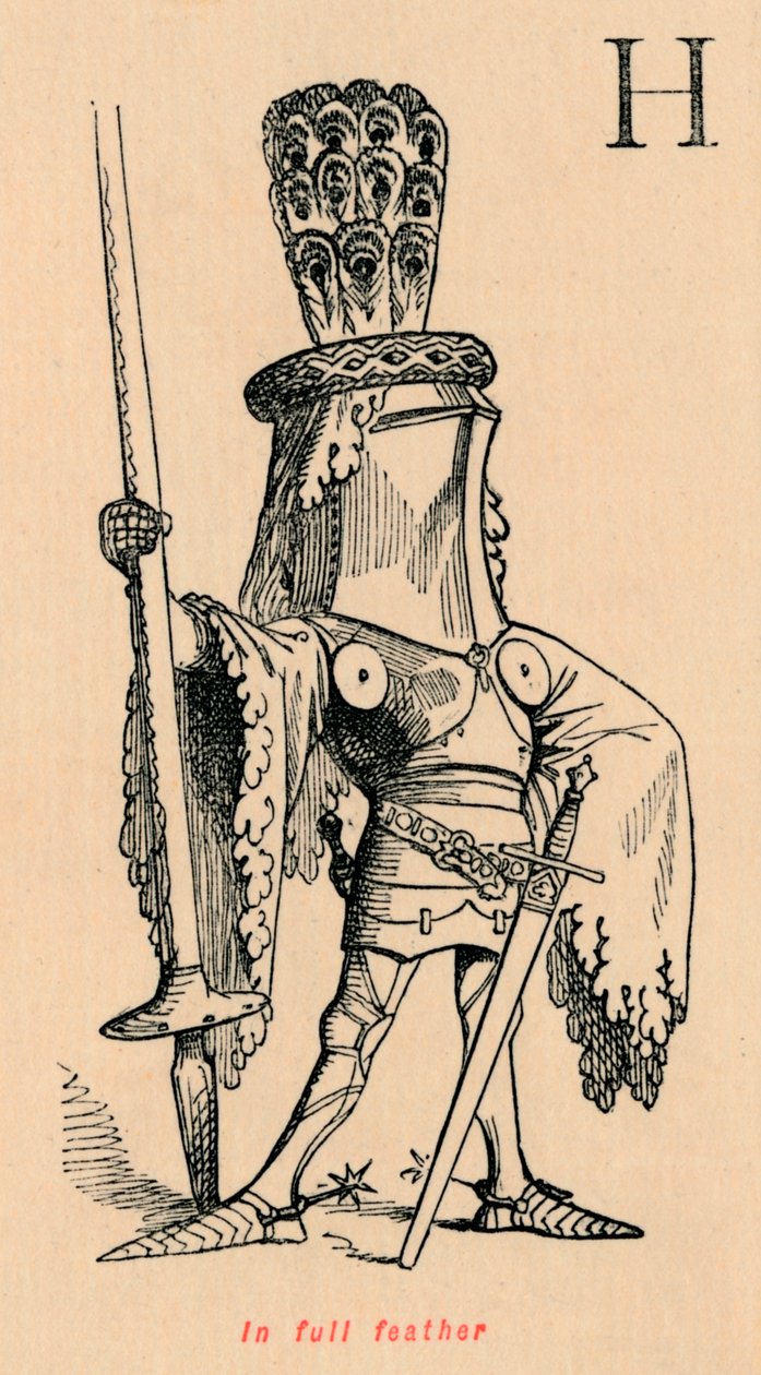 I hel fjäder, c1860, c1860 av John Leech
