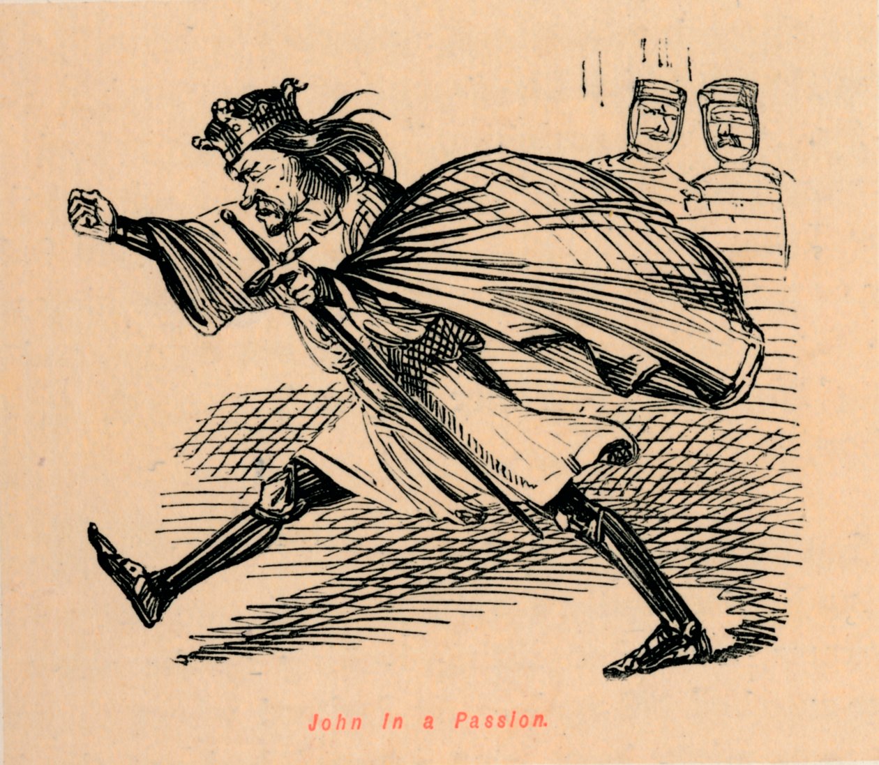 Johannes i en passion, c1860, c1860 av John Leech