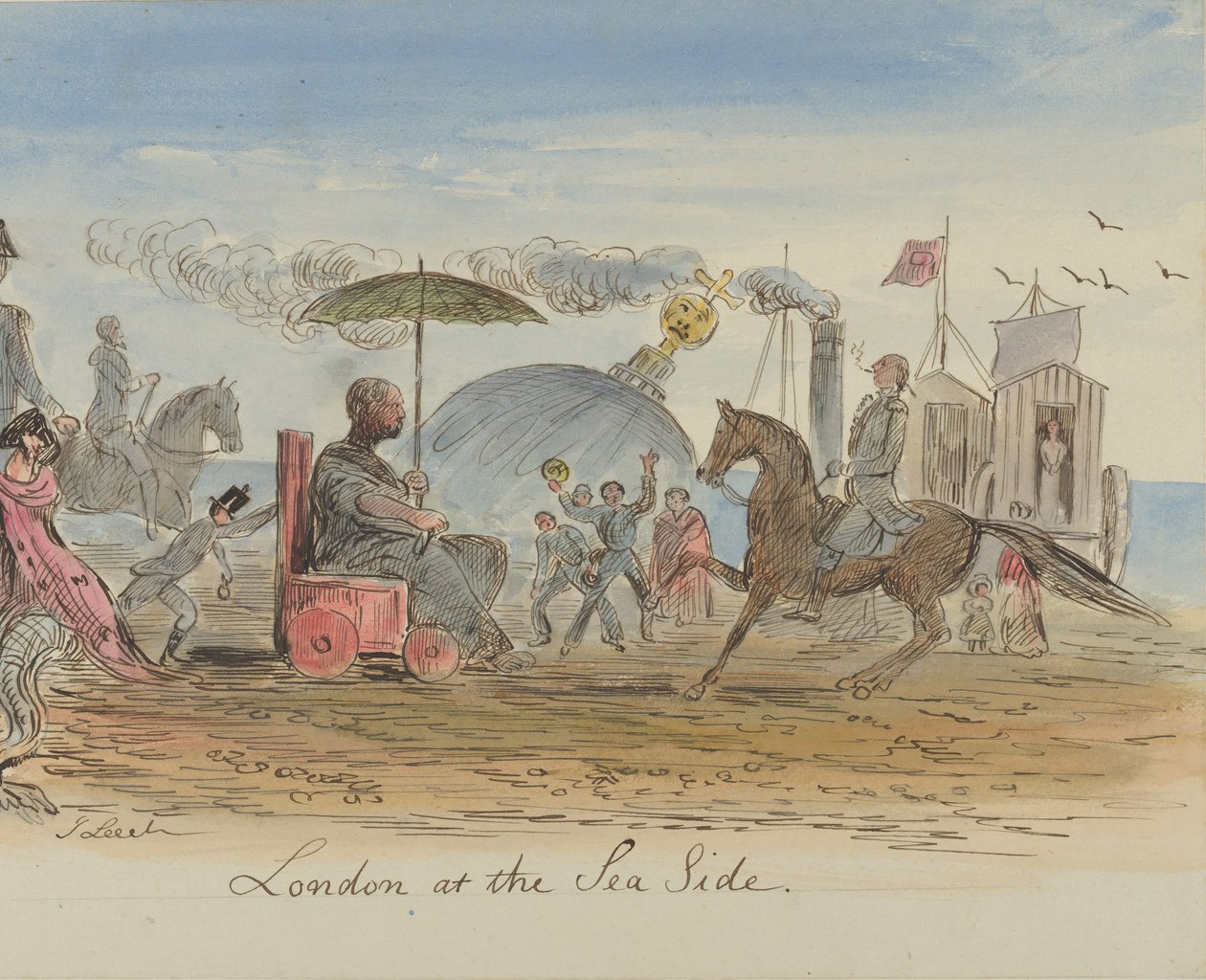 London vid havet, 1830-64. av John Leech