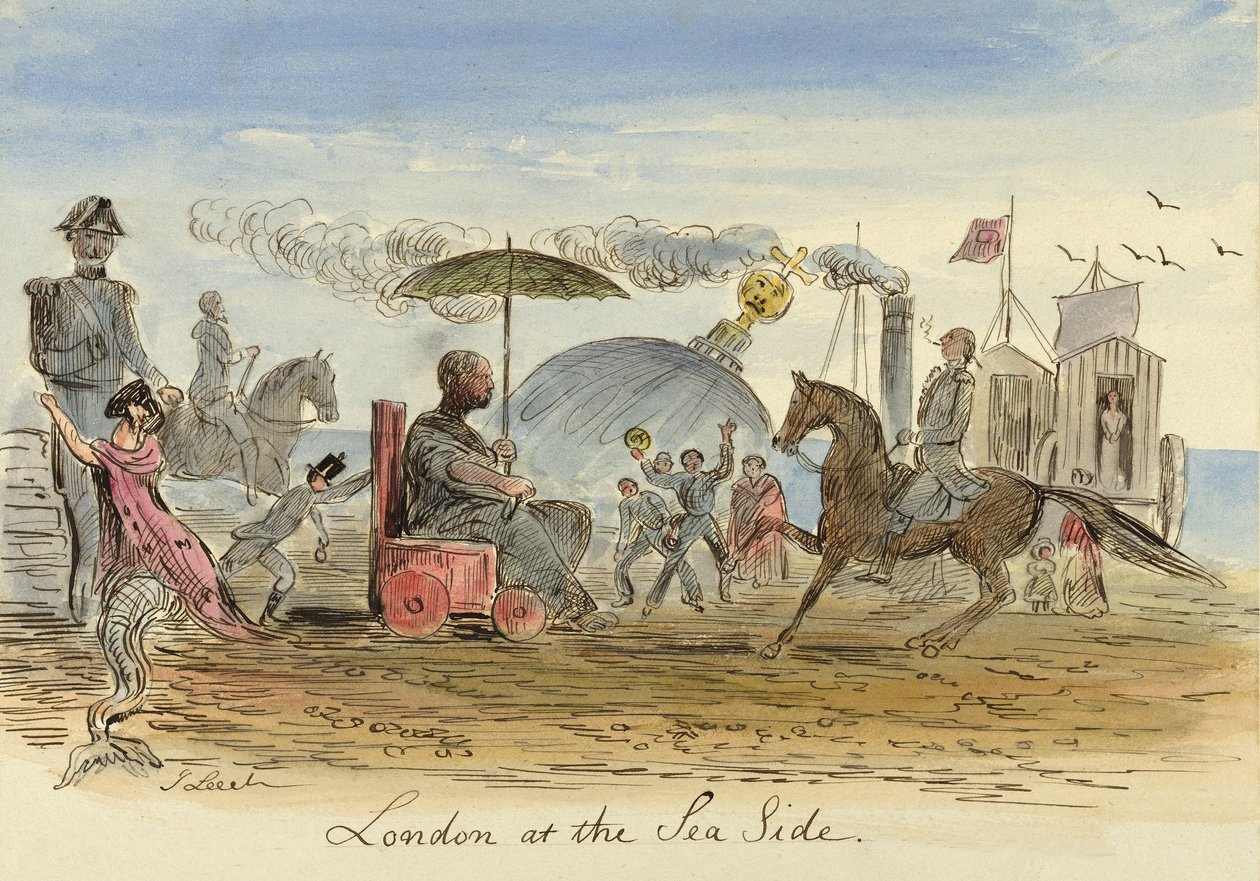 London vid havet, pub.1844 av John Leech