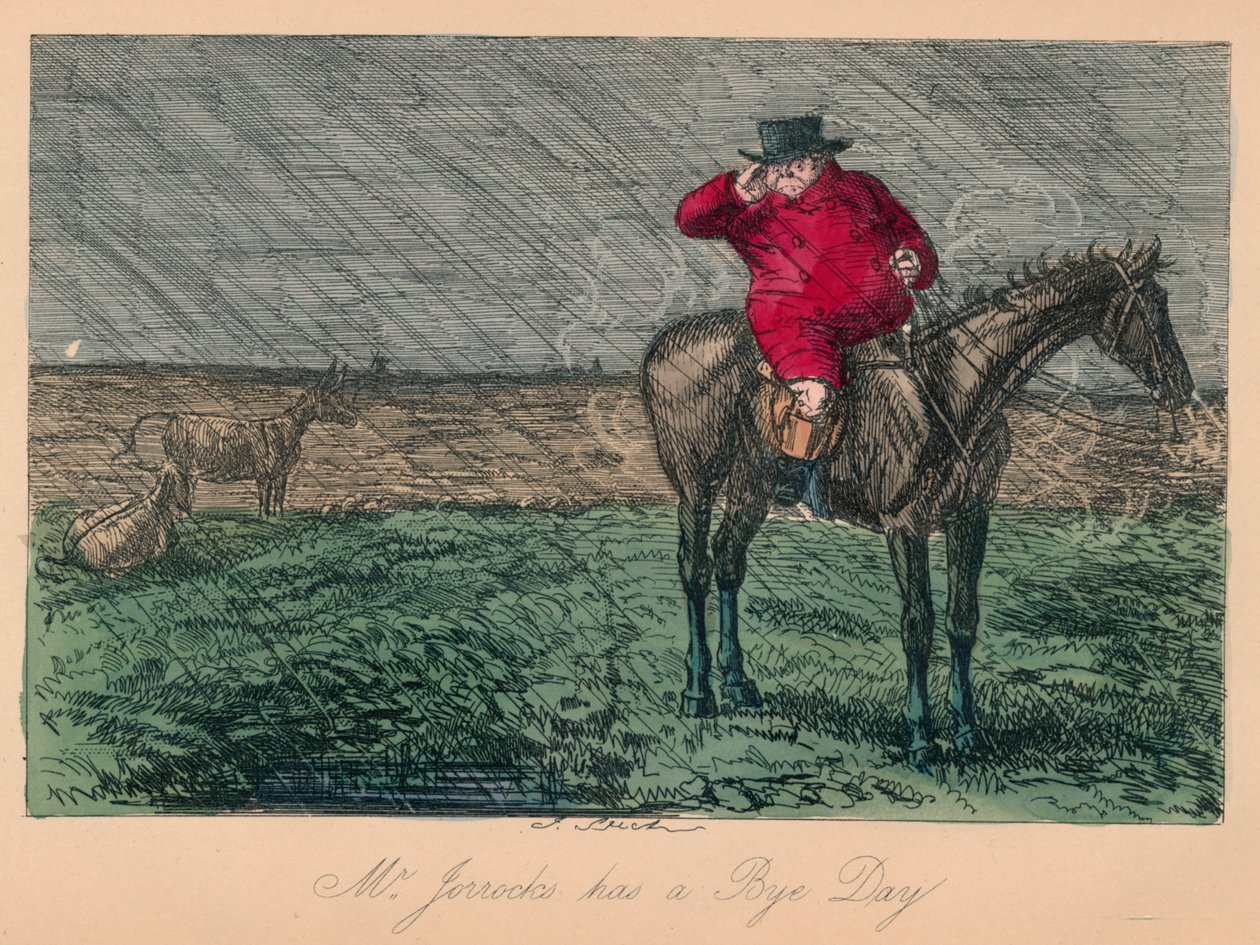 Mr. Jorrocks har en hejdå, 1854 av John Leech