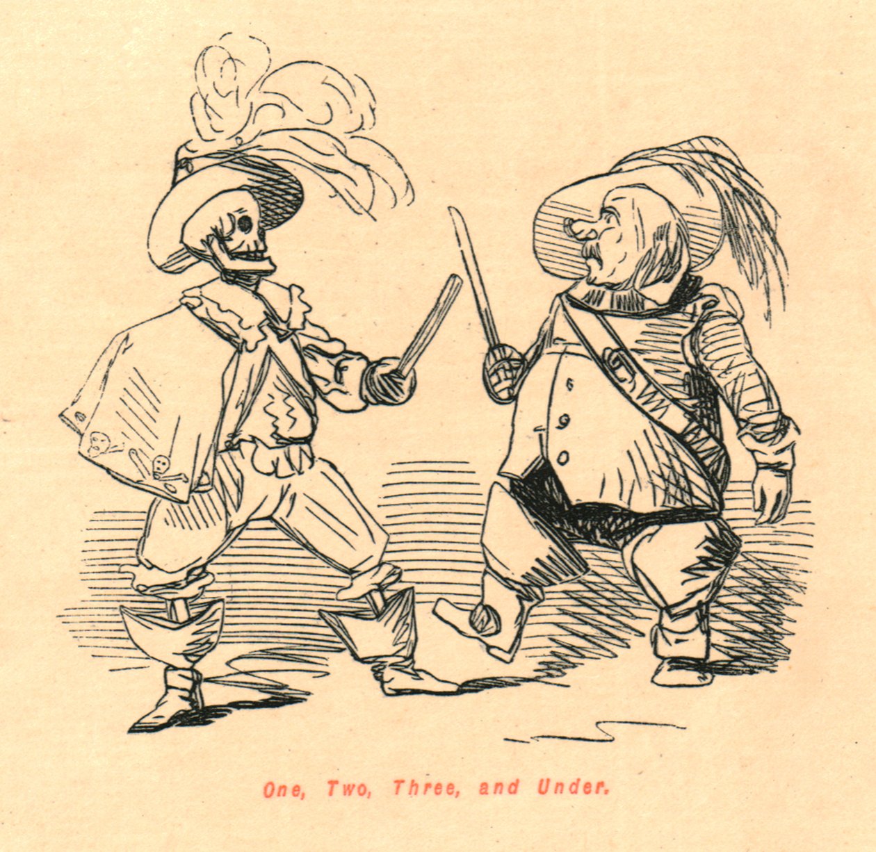 Ett, två, tre och under, 1897. av John Leech