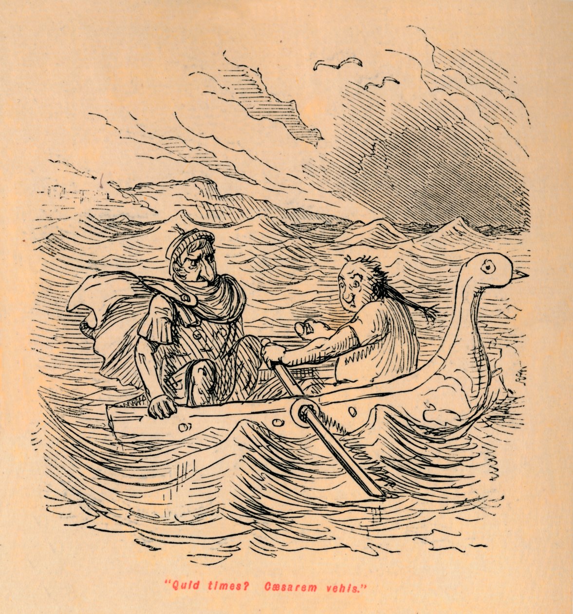 Varför är du rädd för att rida Caesar, 1852 av John Leech