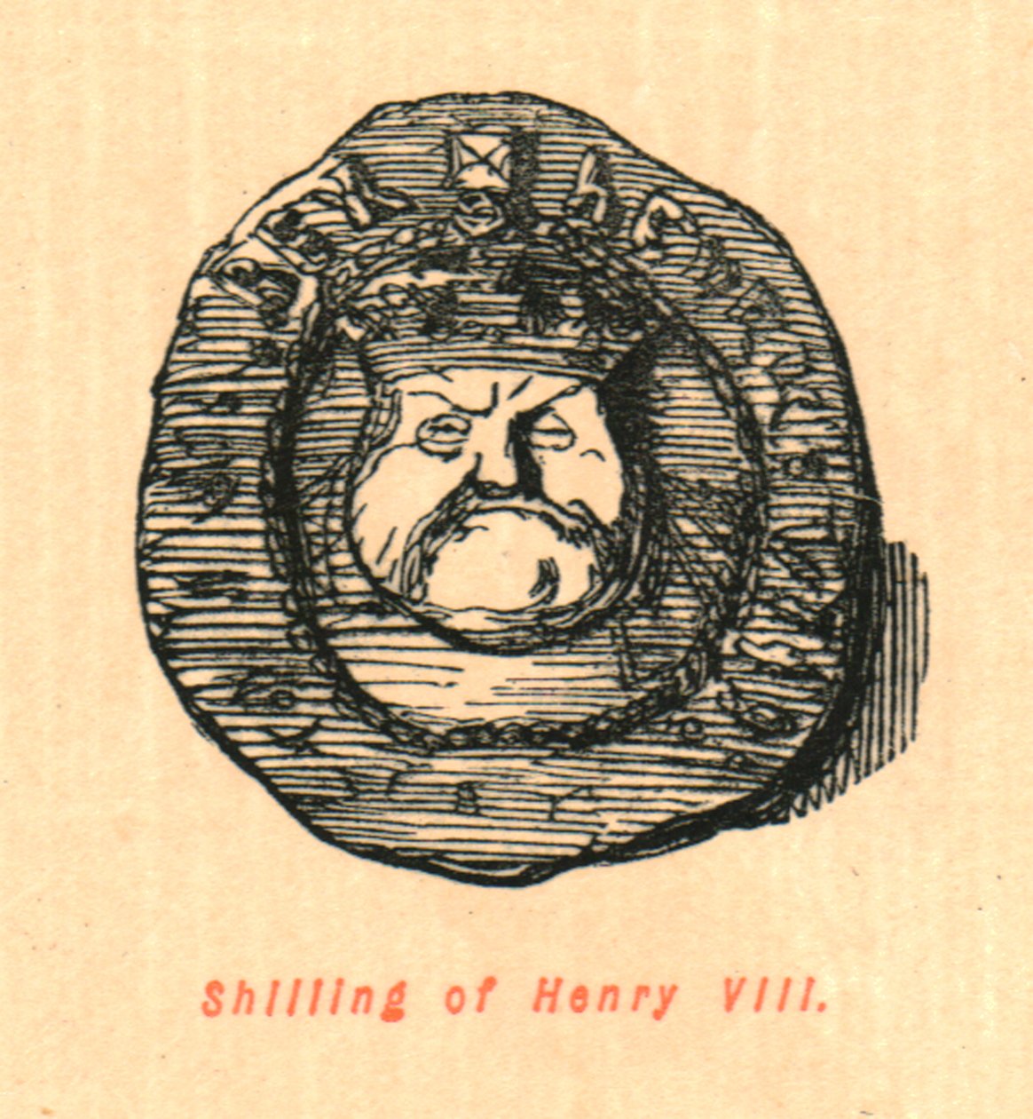 Shilling av Henrik VIII, 1897. av John Leech