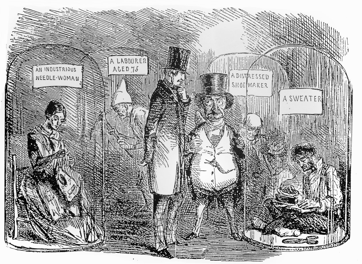 Exemplar från Mr Punchs industriutställning 1850 av John Leech