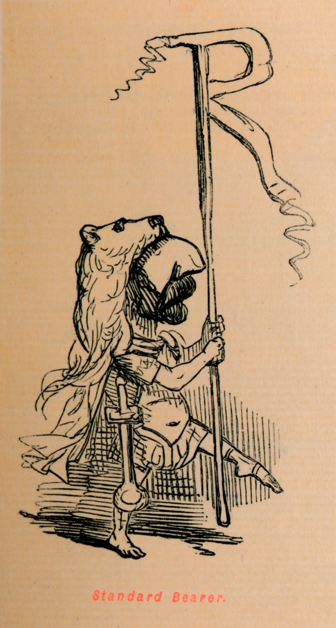 Fanebärare, 1852 av John Leech