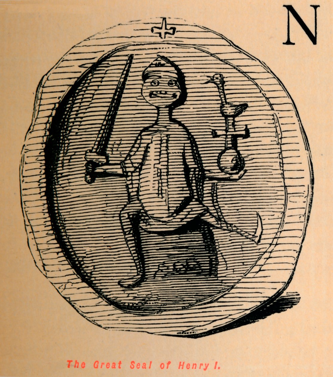 Henrik I:s stora sigill, c1860, c1860 av John Leech