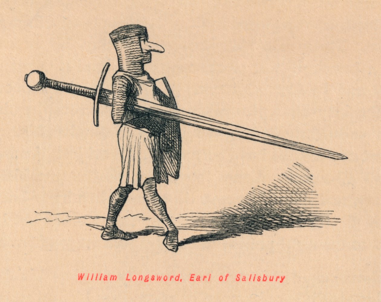 William Longsword, Earl of Salisbury, c1860, c1860 av John Leech