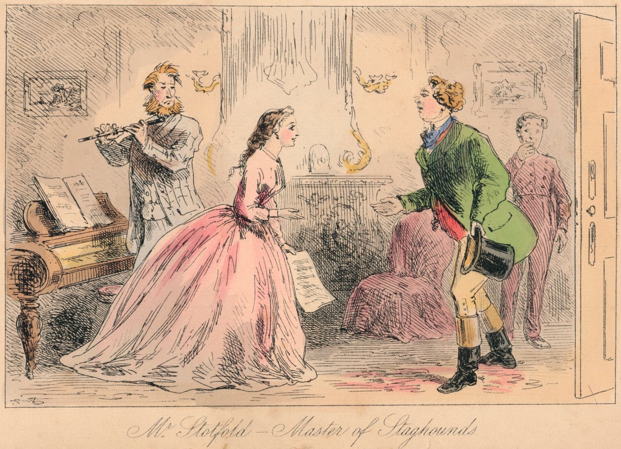 Mr. Stotford - Master of Staghounds, 1865. Konstnärer: John Leech, Hablot Knight Browne. av John Leech and Hablot Knight Browne